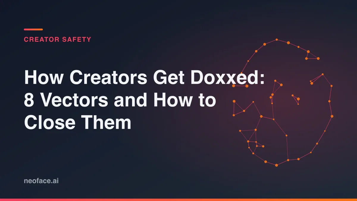 How Creators Get Doxxed: 8 Vectors and How to Close Them
